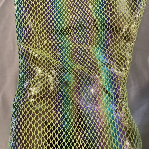 Womens Rainbow Snake Embossed Pointed Toe Block Heel Boot 8.5 - Picture 6 of 6